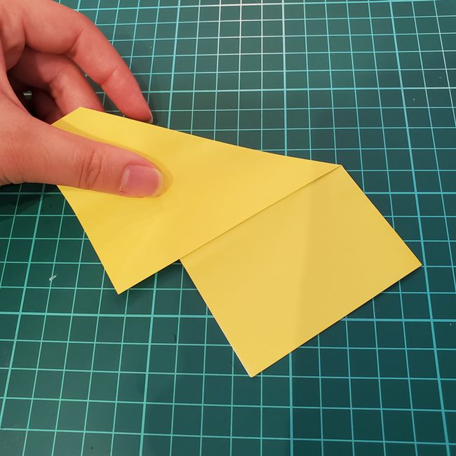 銀杏の折り紙の切り方は簡単♪(6)