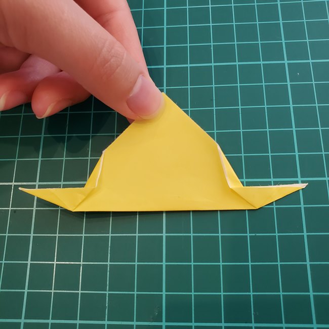 麦わら帽子の折り紙 簡単な折り方作り方(8)