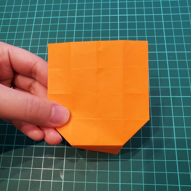 カブトムシの折り紙 かわいい動く作り方折り方②折る(10)
