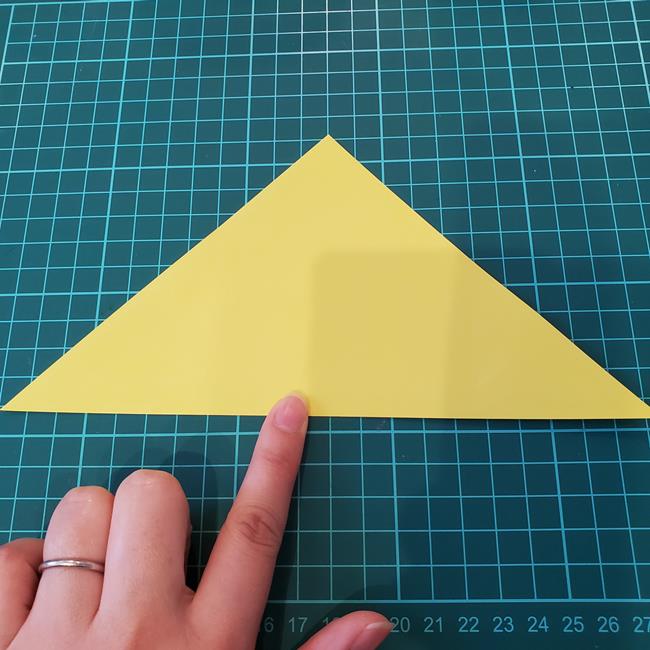銀杏(イチョウ)の葉っぱの折り紙 作り方折り方(2)