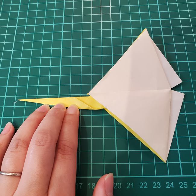 銀杏(イチョウ)の葉っぱの折り紙 作り方折り方(20)