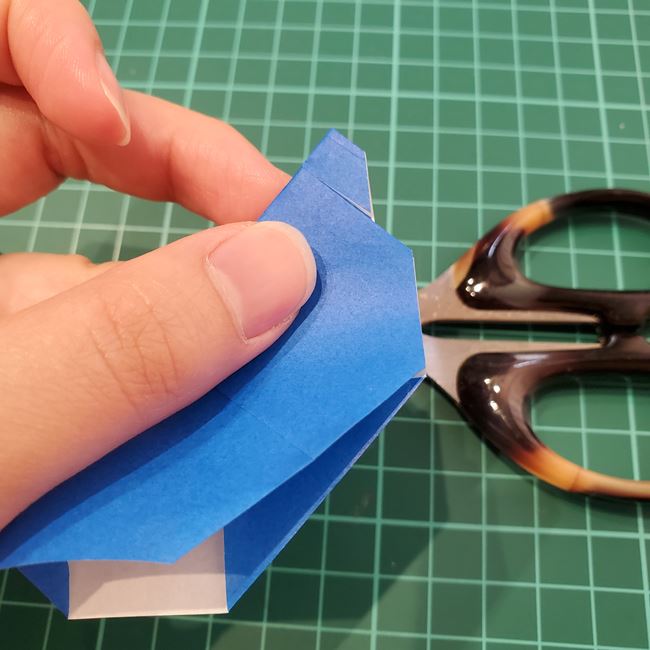 ヨーヨーの折り紙 簡単な折り方作り方(9)
