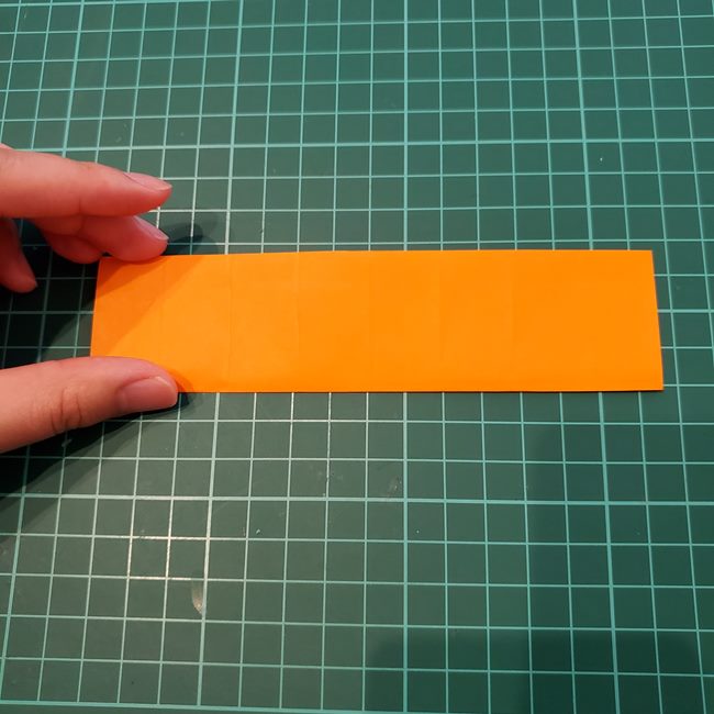 カブトムシの折り紙 かわいい動く作り方折り方①折り筋(8)