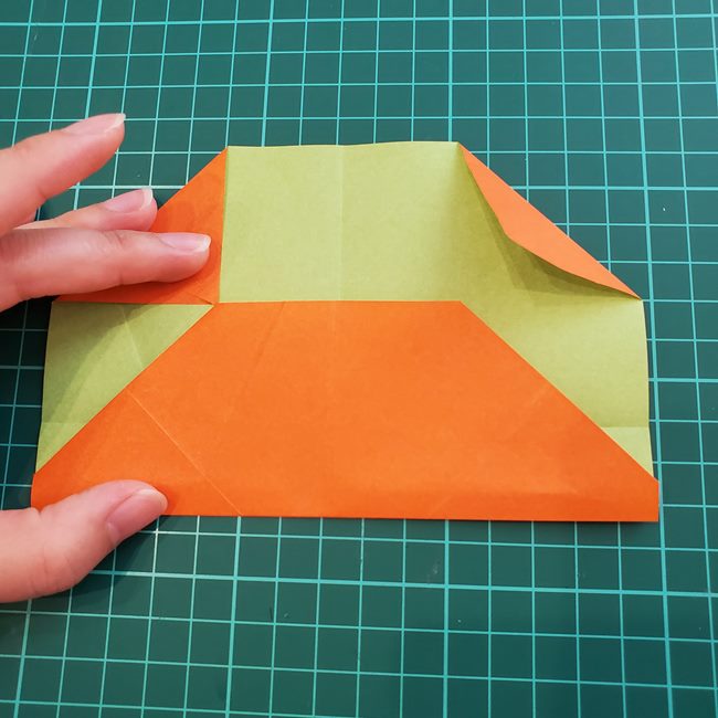 折り紙の麦わら帽子 かぶれる立体的な作り方折り方②立体(1)