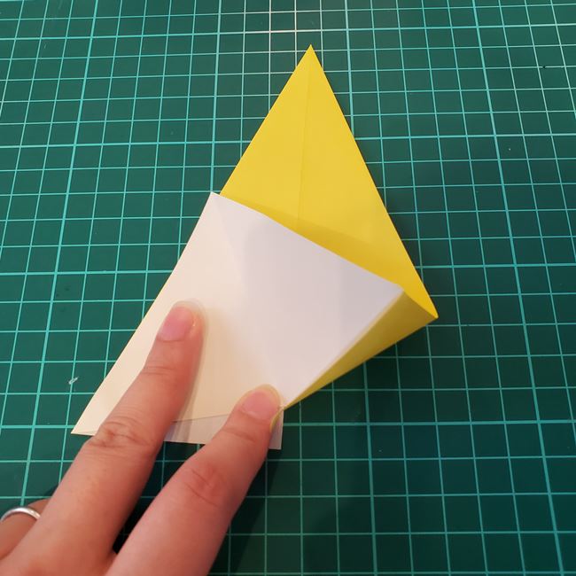 銀杏(イチョウ)の葉っぱの折り紙 作り方折り方(7)