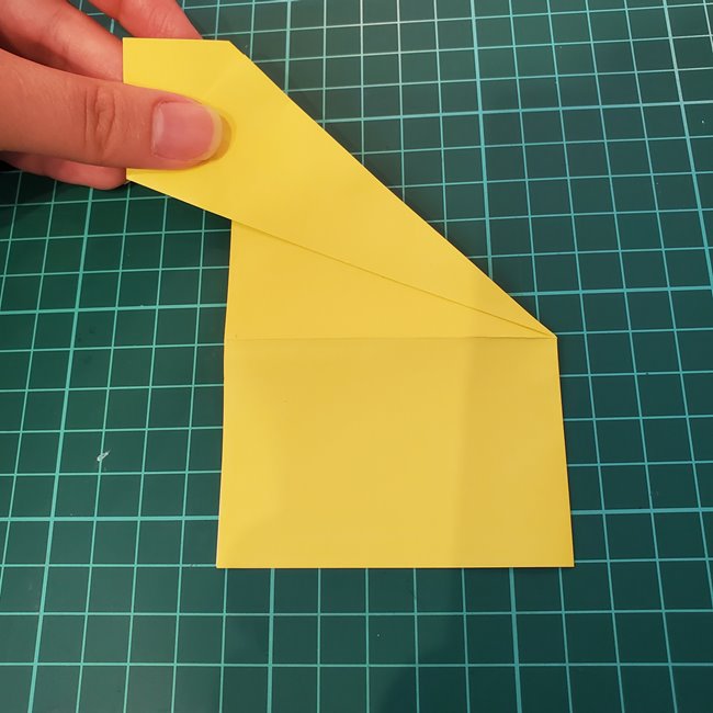銀杏の折り紙の切り方は簡単♪(8)