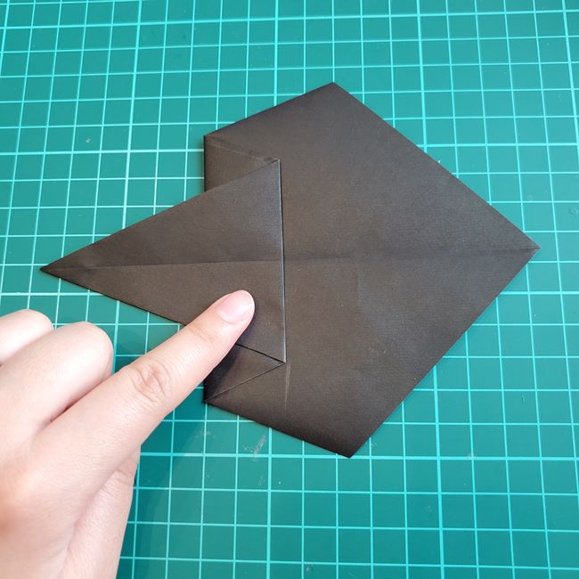 カブトムシの折り紙 簡単に一枚でつくる折り方作り方(9)