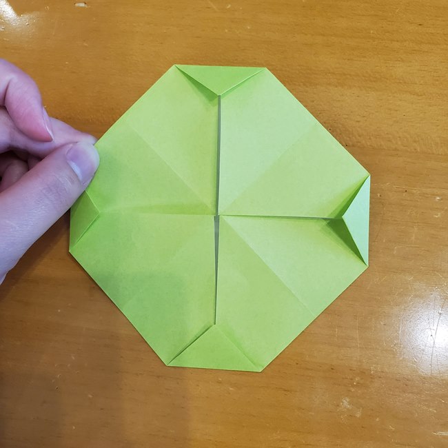 折り紙 メロンの折り方作り方は簡単！①果実(6)