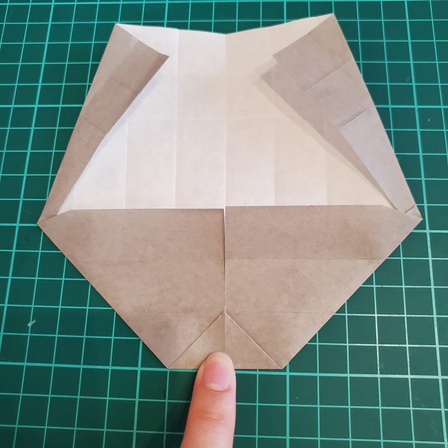 焼き芋 さつまいもの折り紙｜作り方折り方②袋(14)