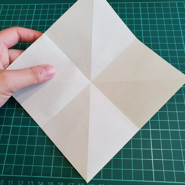 もみじの折り紙 高齢者でも簡単な折り方作り方①葉っぱ(9)