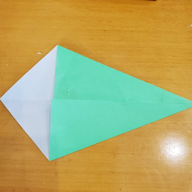 さつまいもの葉っぱの折り紙 折り方作り方(4)