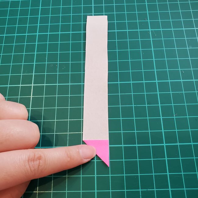 折り紙のハートは立体でも小さいと作り方は簡単！(5)