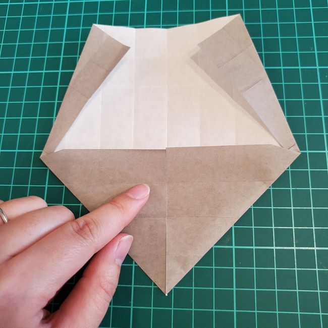 焼き芋 さつまいもの折り紙｜作り方折り方②袋(13)