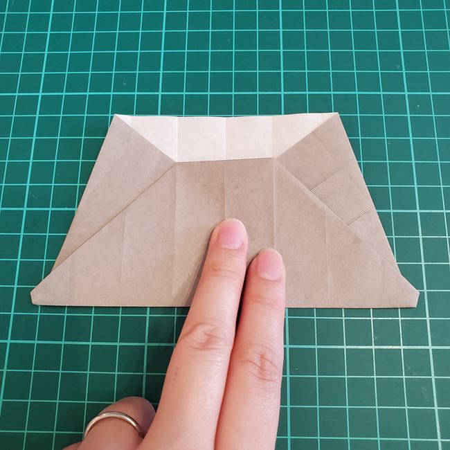 焼き芋 さつまいもの折り紙｜作り方折り方②袋(15)