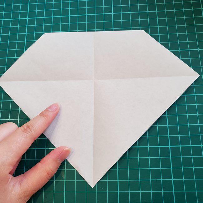 富士山の折り紙を平面でつくる折り方作り方(10)