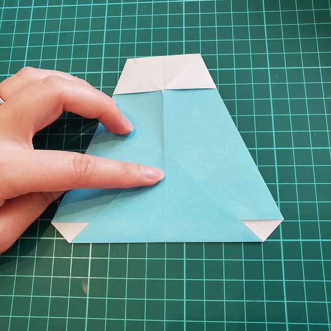富士山の折り紙を平面でつくる折り方作り方(12)