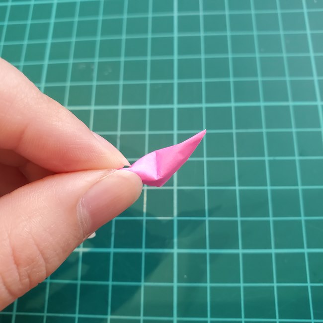 折り紙のハートは立体でも小さいと作り方は簡単！(13.)