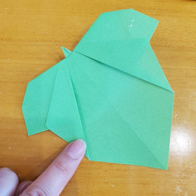 さつまいもの葉っぱの折り紙 折り方作り方(20)