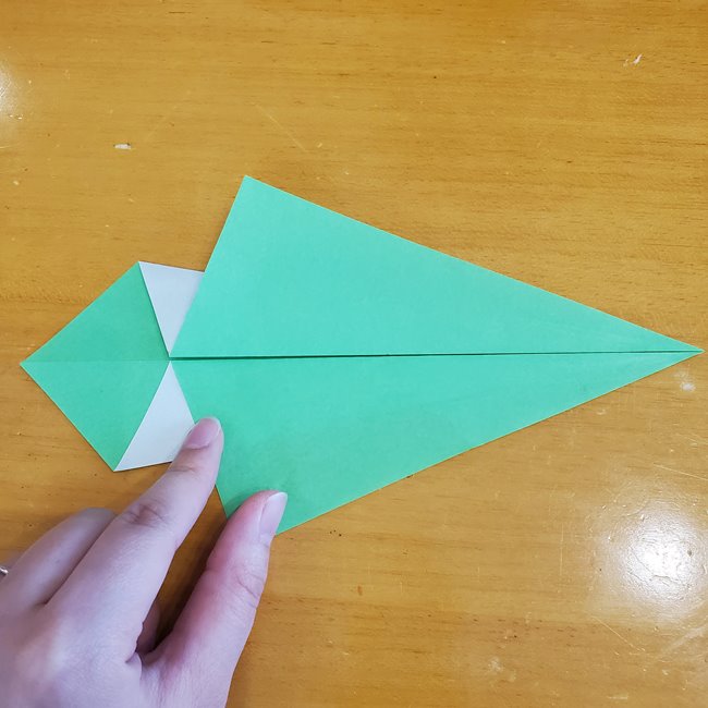 さつまいもの葉っぱの折り紙 折り方作り方(8)
