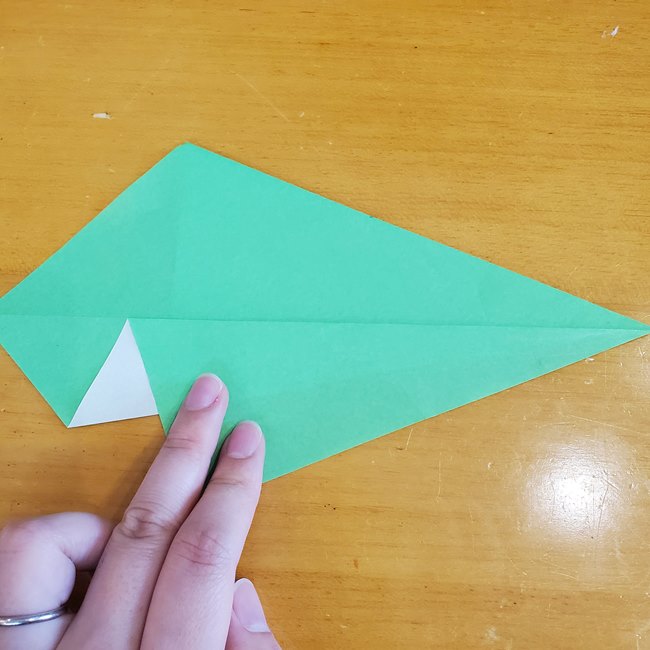 さつまいもの葉っぱの折り紙 折り方作り方(7)