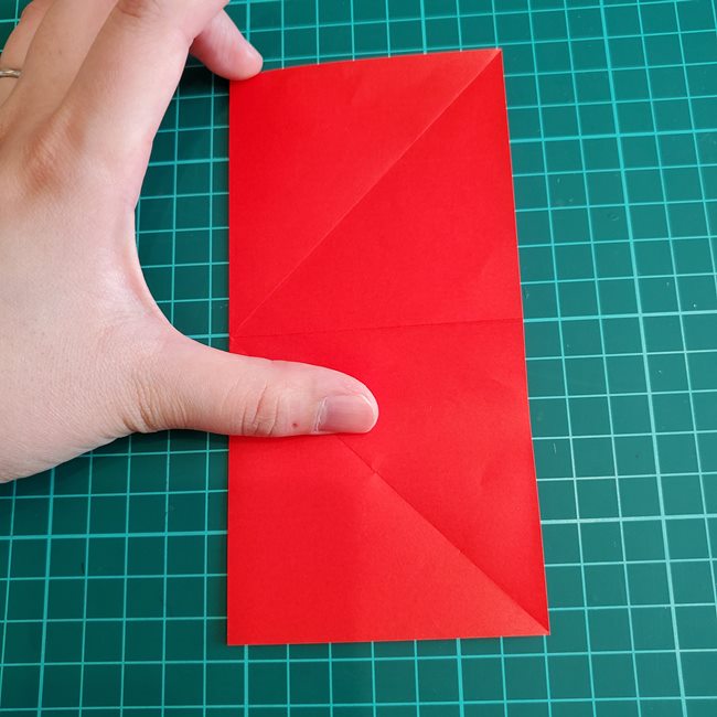 折り紙 ひし形のもみじ(平面)の簡単な折り方作り方①基本(8)