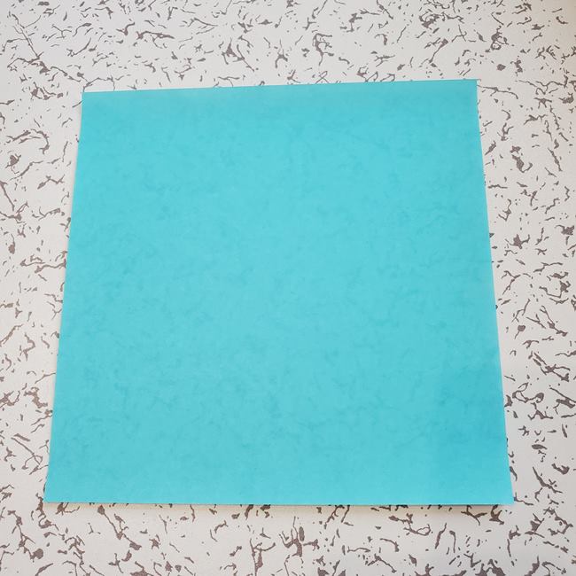 富士山の折り紙を平面で作ったよ！用意するもの