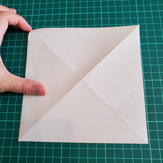 折り紙 ひし形のもみじ(平面)の簡単な折り方作り方①基本(5)