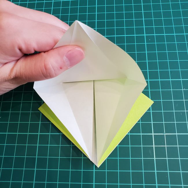 もみじの折り紙 高齢者でも簡単な折り方作り方①葉っぱ(14)