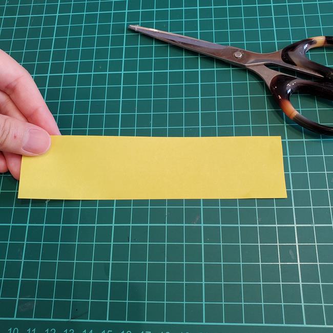 折り紙のもみじ 立体的で簡単な作り方折り方②茎(5)