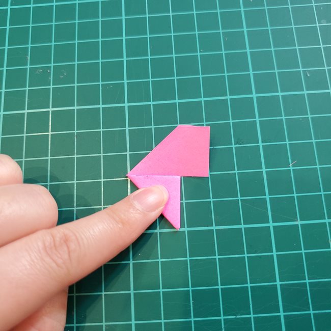折り紙のハートは立体でも小さいと作り方は簡単！(7)