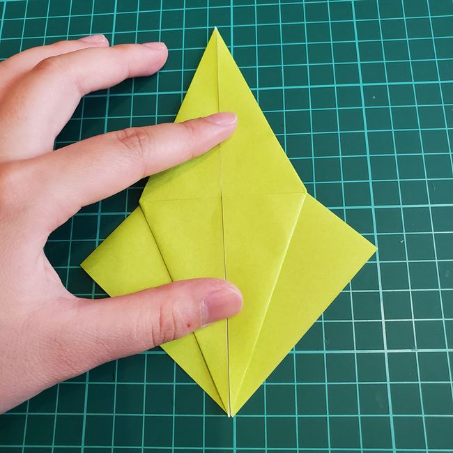 もみじの折り紙 高齢者でも簡単な折り方作り方①葉っぱ(15)