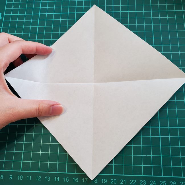 富士山の折り紙を平面でつくる折り方作り方(5)