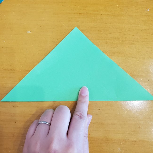 さつまいもの葉っぱの折り紙 折り方作り方(2)