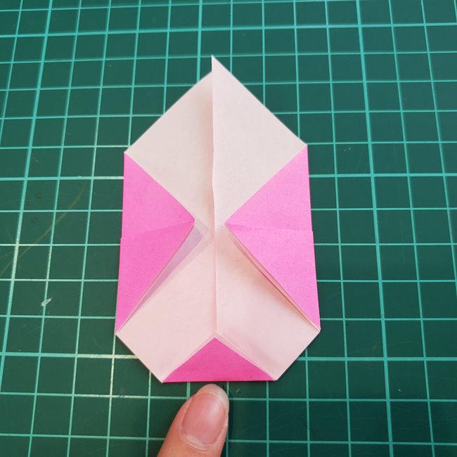 うさぎの折り紙 簡単で3歳児も作れる作り方折り方(7)