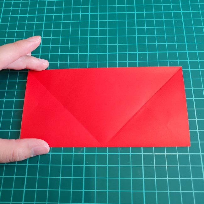 折り紙 ひし形のもみじ(平面)の簡単な折り方作り方①基本(6)