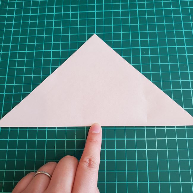 折り紙 ひし形のもみじ(平面)の簡単な折り方作り方①基本(2)