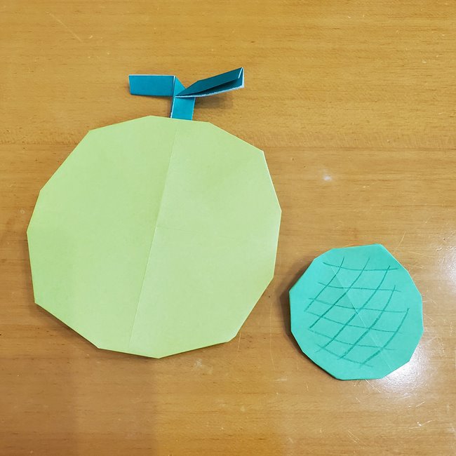 折り紙のメロンの折り方は簡単♪平面の作り方でかわいい仕上がりに♪