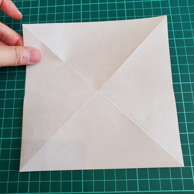 折り紙 ひし形のもみじ(平面)の簡単な折り方作り方①基本(7)