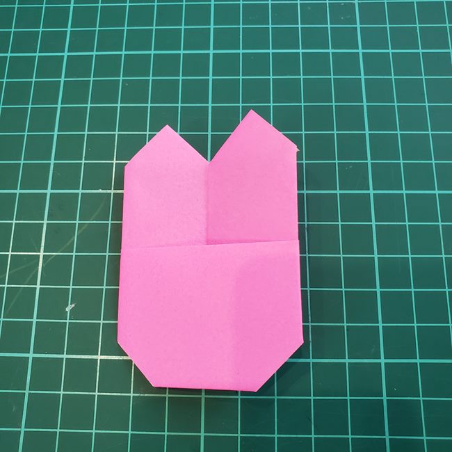 うさぎの折り紙 簡単で3歳児も作れる作り方折り方(9)