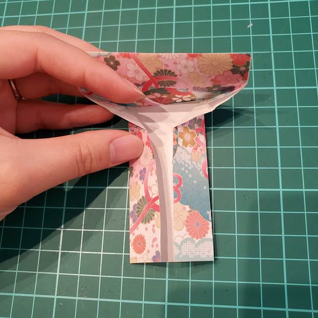 折り紙 ほうきとちりとりの折り方作り方①ちりとり(15)