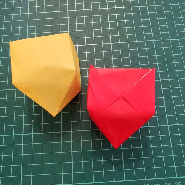 マンゴーの折り紙 折り方作り方(27)