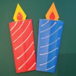 誕生日の折り紙 ろうそくの折り方作り方｜バースデー飾りにも最適！