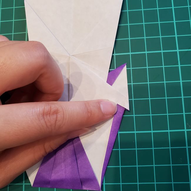 折り紙 お城の作り方折り方(立体的)①パーツ1(24)