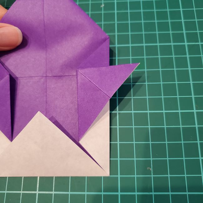 ドラキュラの折り紙 簡単な折り方作り方(12)
