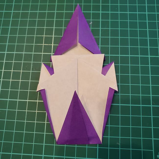 折り紙 お城の作り方折り方(立体的)①パーツ1(31)