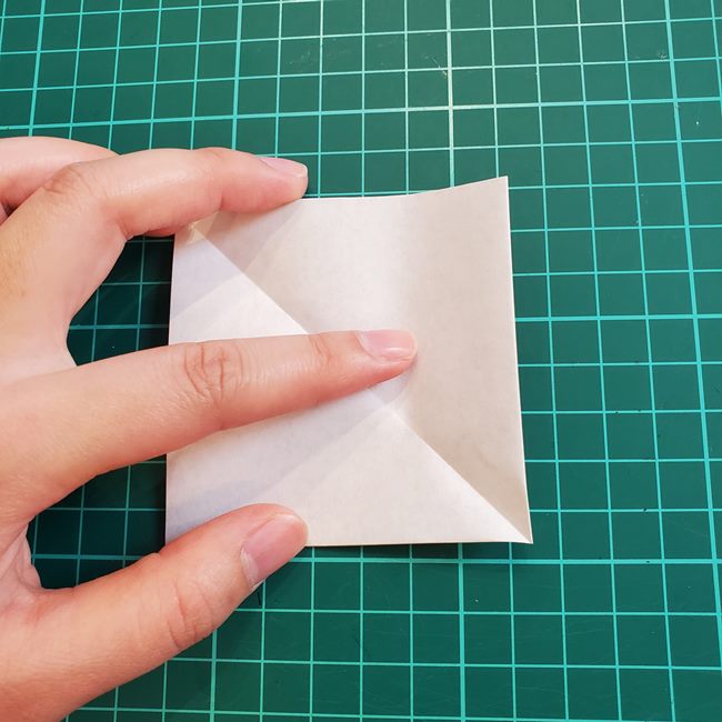 ぶどうの製作 立体的な壁面工作★折り紙の簡単な折り方作り方①実(5)