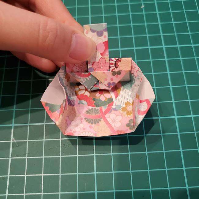 折り紙 ほうきとちりとりの折り方作り方①ちりとり(32)