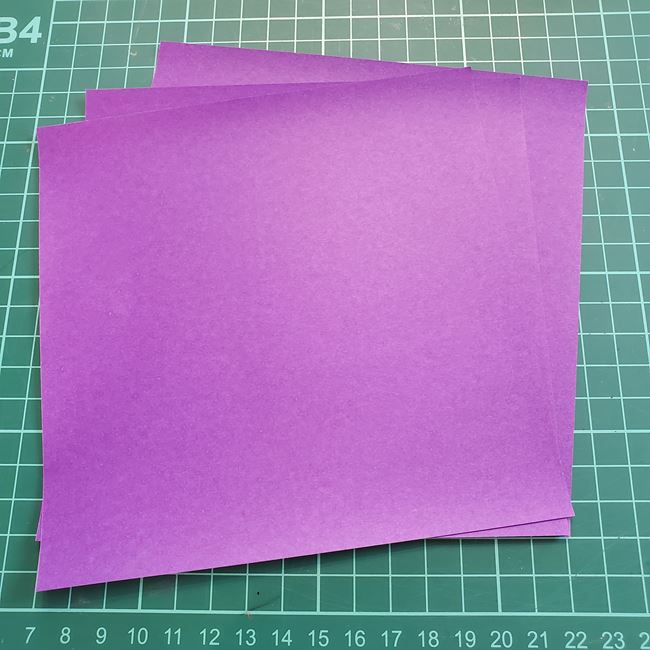 ぶどうの製作 立体的に折り紙で壁面工作｜用意するもの1