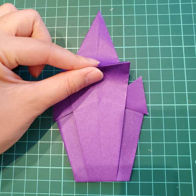 折り紙 お城の作り方折り方(立体的)①パーツ1(29)