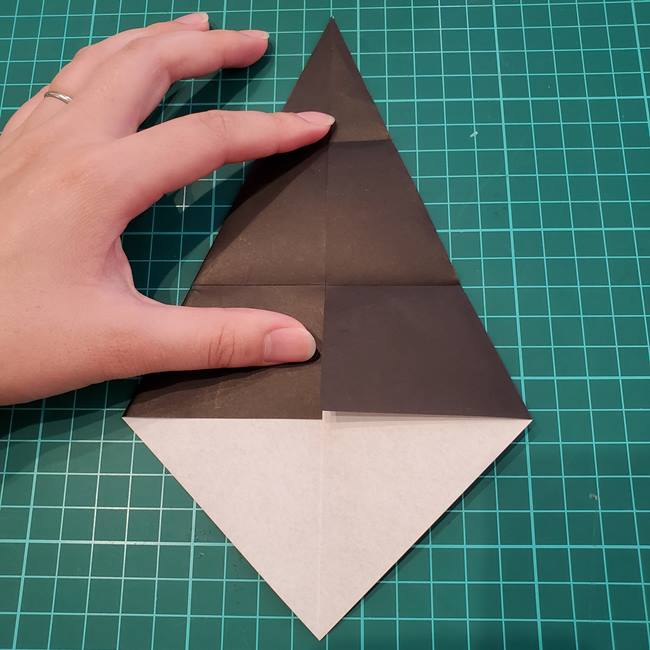 魔法使いの折り紙 簡単な折り方作り方①魔法使い(8)
